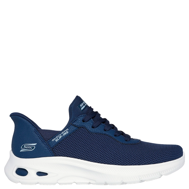 ZAPATILLAS MUJER SKECHERS CASUALES AZUL SLIP-INS BOBS SPORT UNITY - 1