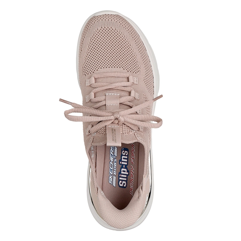 ZAPATILLAS MUJER SKECHERS CASUALES TAUPE SLIP-INS BOBS SPORT B LOVE - 4