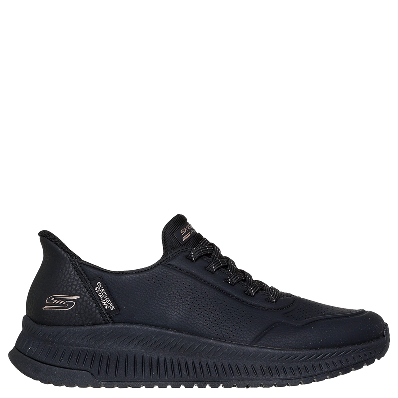 ZAPATILLAS MUJER SKECHERS CASUALES NEGRO SLIP-INS BOBS SQUAD 4 - 1