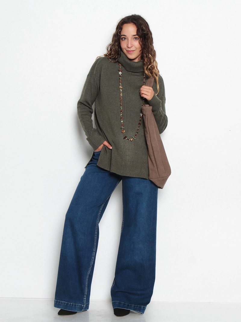 SWEATER MUJER WADOS CUELLO ALTO MANGA LARGA - 1