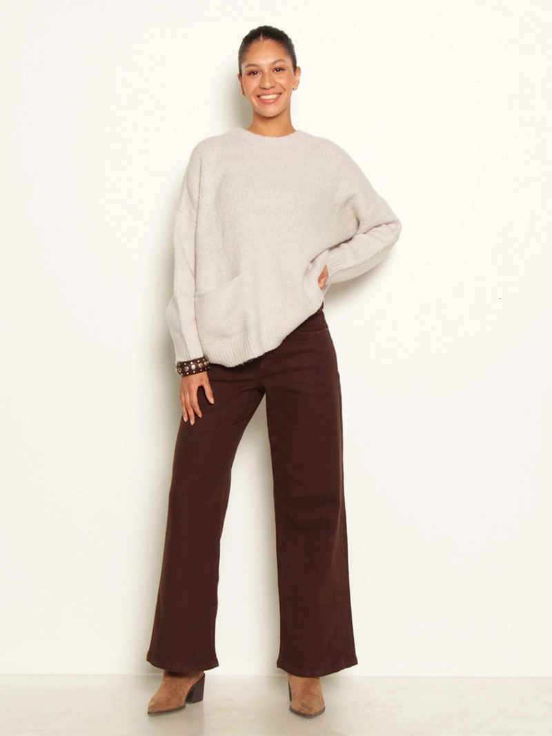 SWEATER MUJER WADOS ESCOTE REDONDO MANGA LARGA - 1
