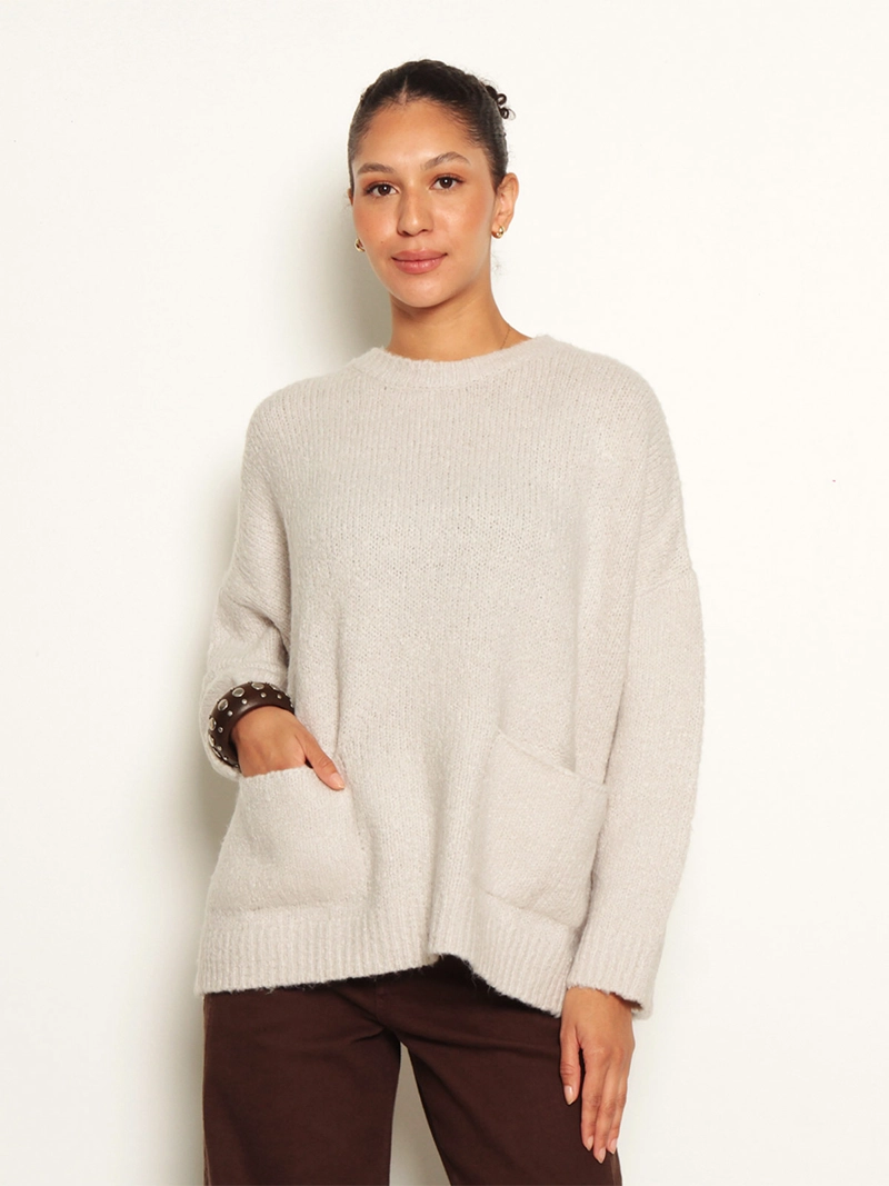 SWEATER MUJER WADOS ESCOTE REDONDO MANGA LARGA - 2