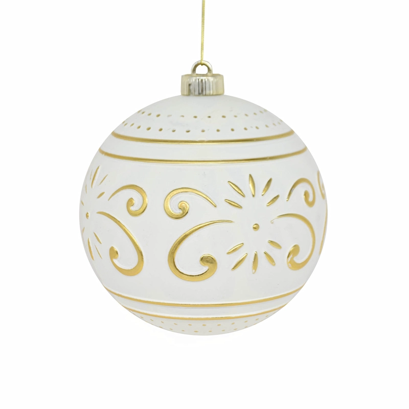 ADORNO NAVIDEÑO RIPLEY HOME ESFERA VINTAGE GOLD - 2
