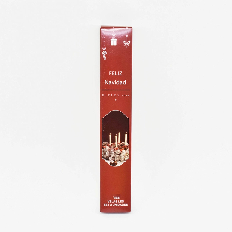 PACK X2 VELAS RIPLEY HOME LED CRUDO - 3