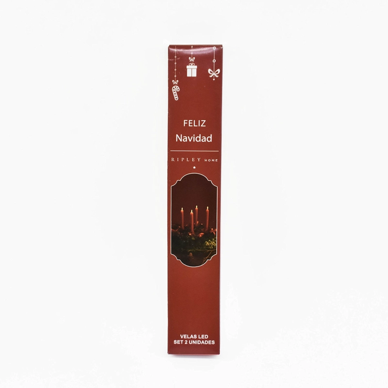 PACK X2 VELAS RIPLEY HOME LED ROJO - 3