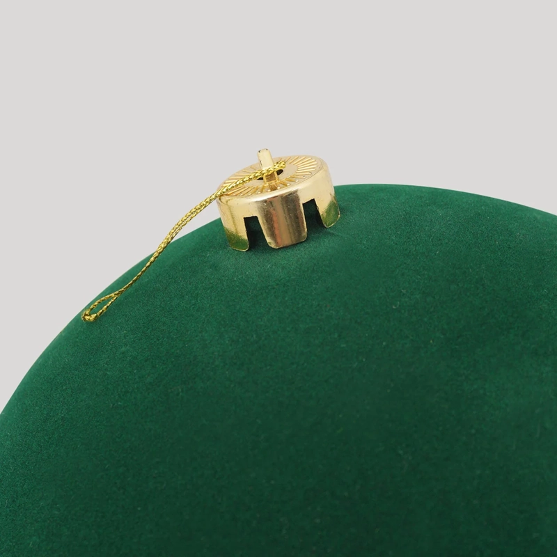 ADORNO NAVIDEÑO RIPLEY HOME TRADITIONAL XMAS ESFERA VELVET 20 CM VERDE - 3