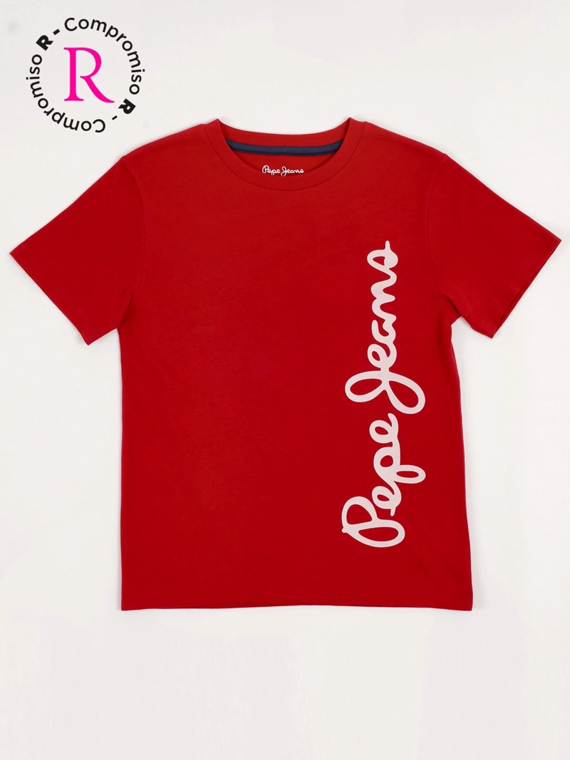 POLERA NIÑO PEPE JEANS ALGODÓN MANGA CORTA
