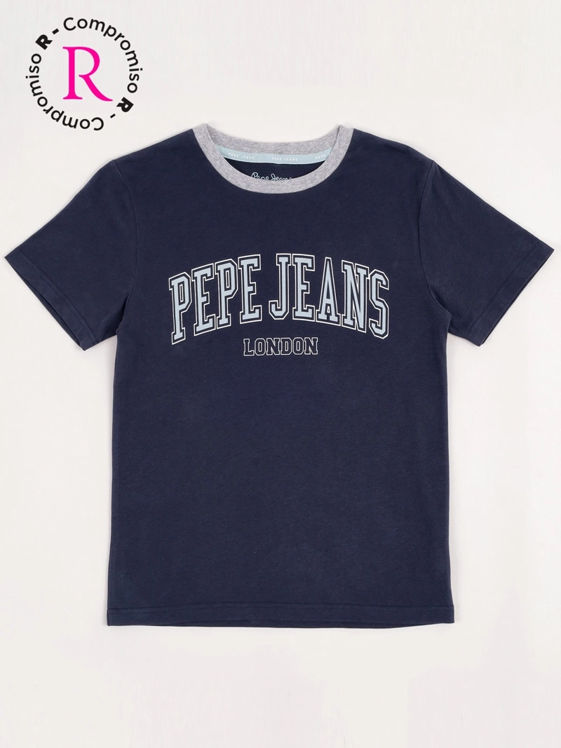 POLERA NIÑO PEPE JEANS ALGODÓN MANGA CORTA