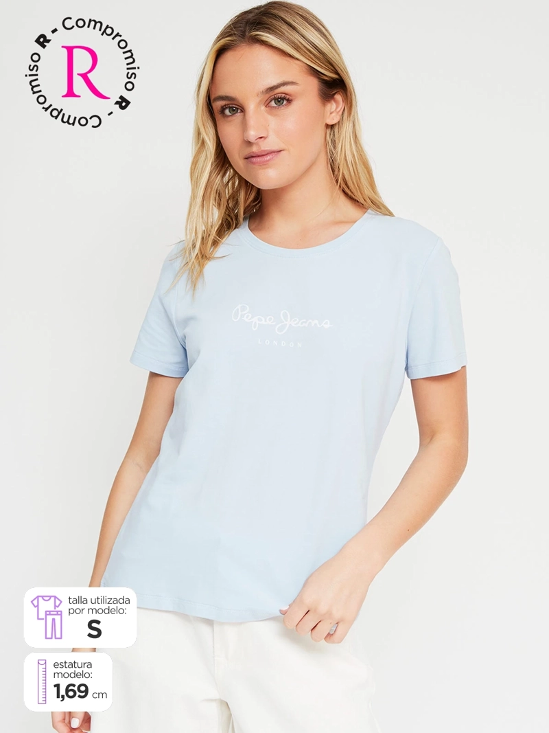 POLERA MUJER PEPE JEANS ALGODÓN PRINT