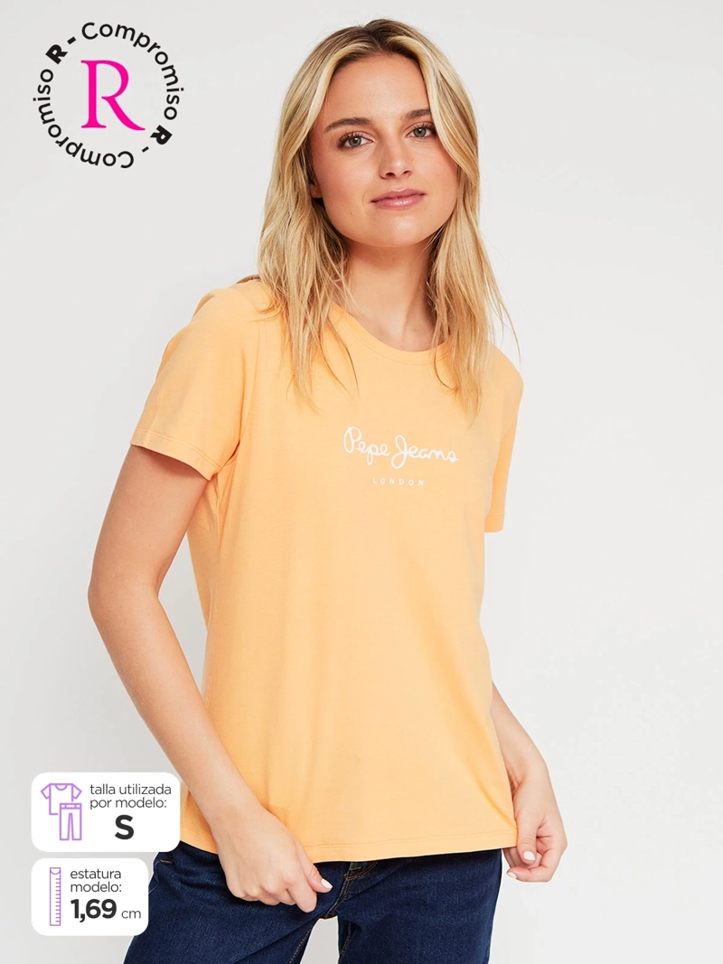 POLERA MUJER PEPE JEANS ALGODÓN PRINT - 1