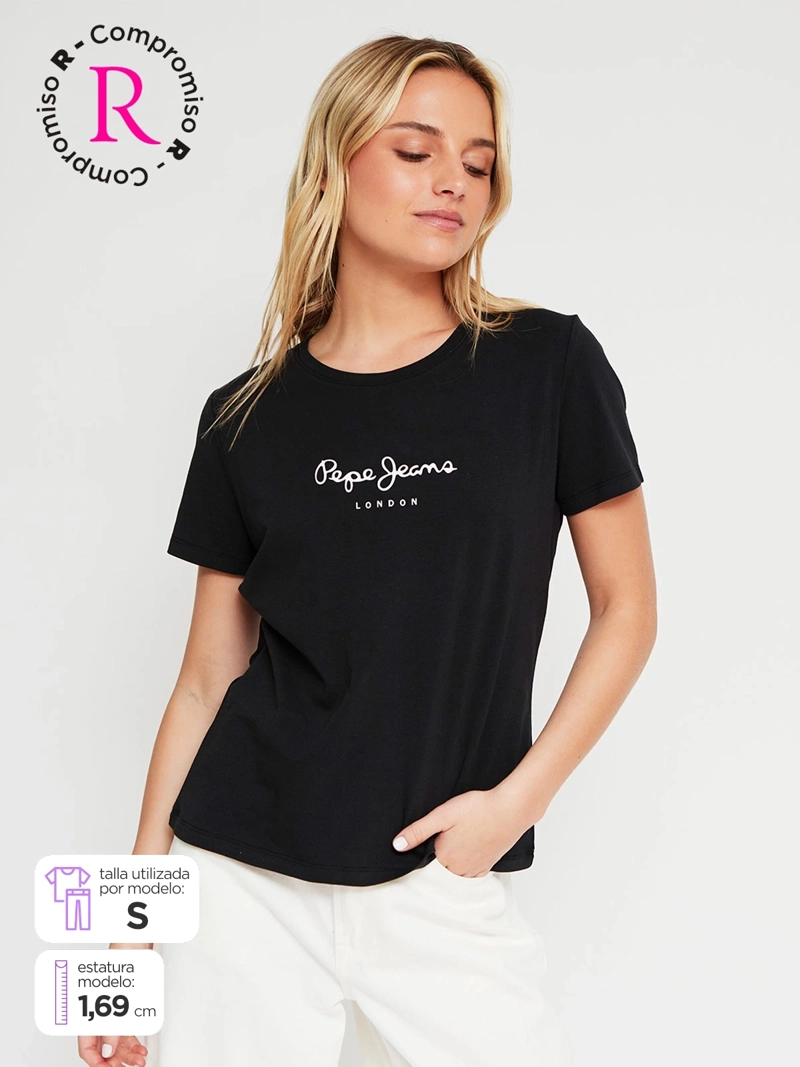POLERA MUJER PEPE JEANS ALGODÓN PRINT