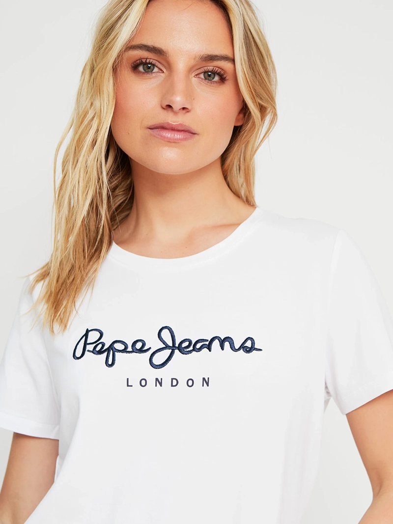 POLERA MUJER PEPE JEANS ALGODÓN BORDADO - 3