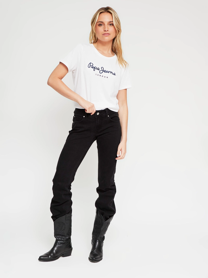 POLERA MUJER PEPE JEANS ALGODÓN BORDADO - 4