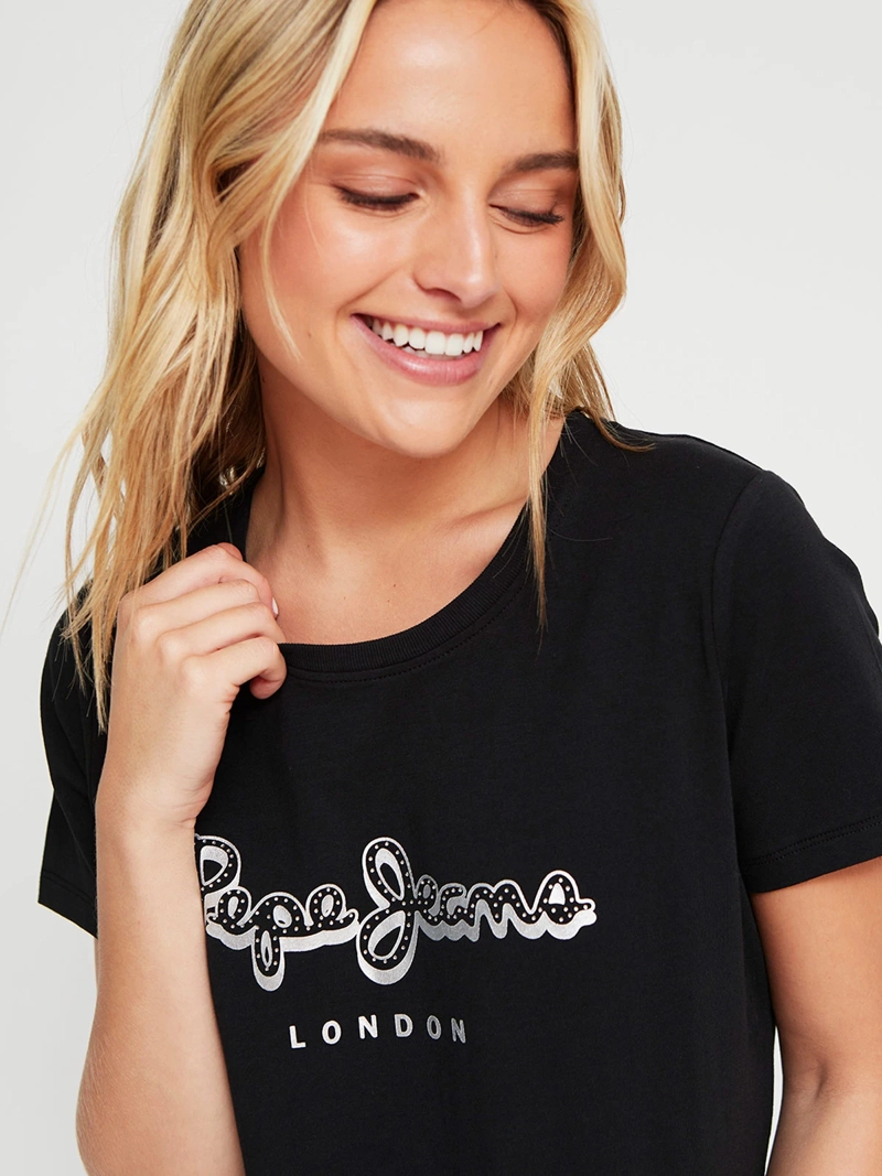 POLERA MUJER PEPE JEANS ALGODÓN BORDADO - 3