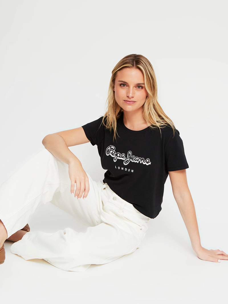 POLERA MUJER PEPE JEANS ALGODÓN BORDADO - 4