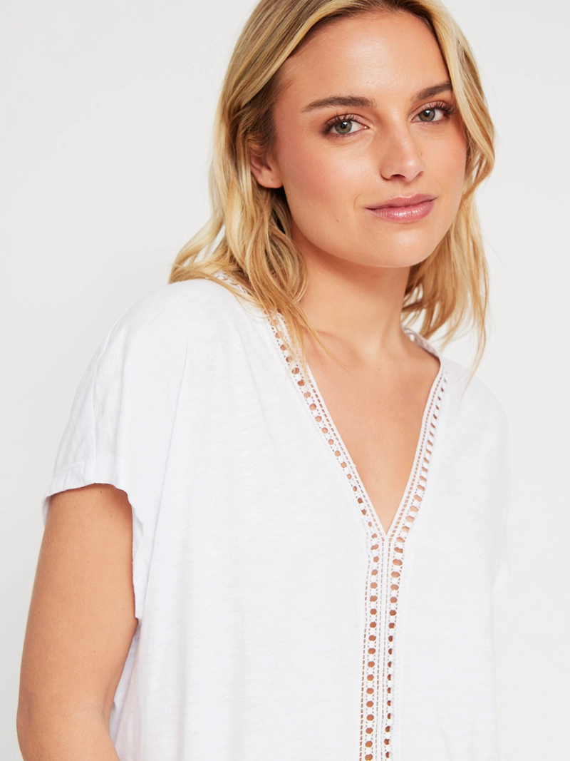 POLERA MUJER PEPE JEANS ALGODÓN CUELLO EN V - 3