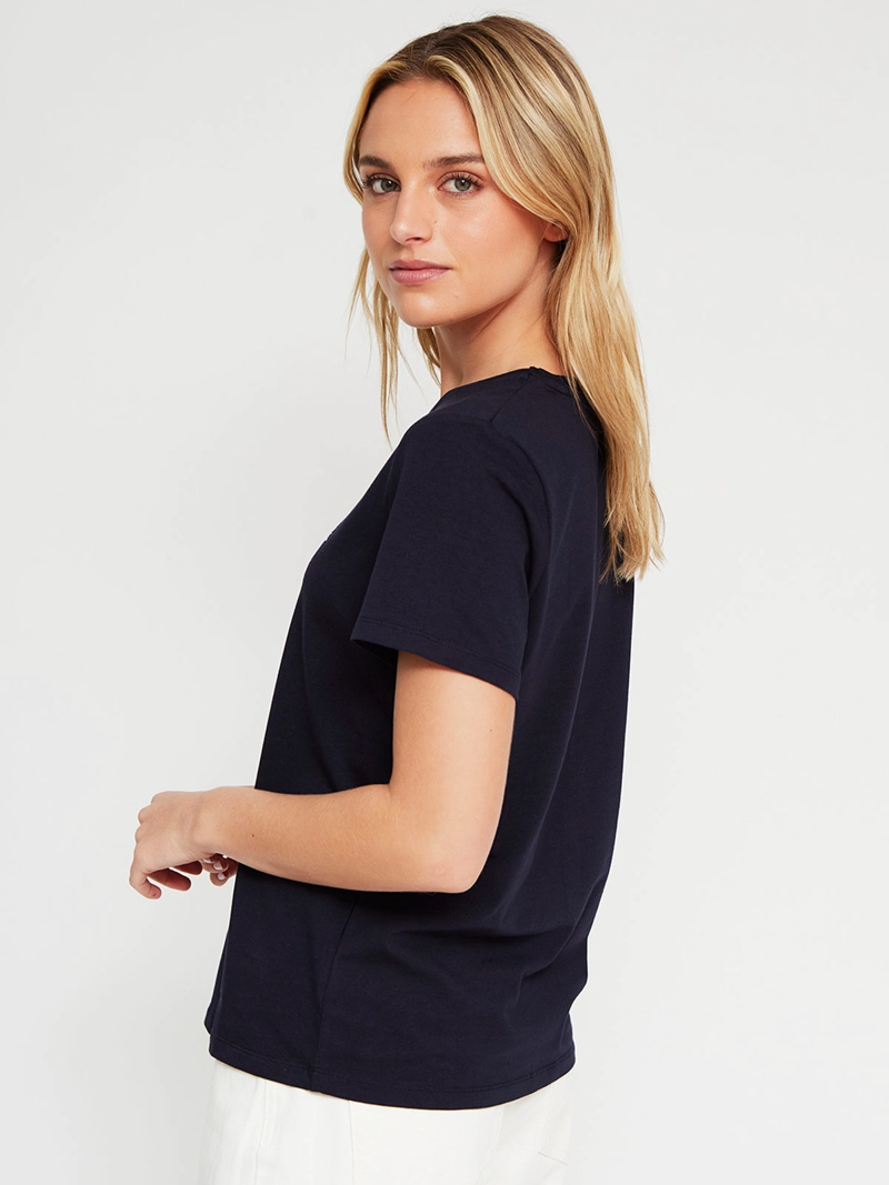 POLERA MUJER PEPE JEANS ALGODÓN CUELLO EN V - 2
