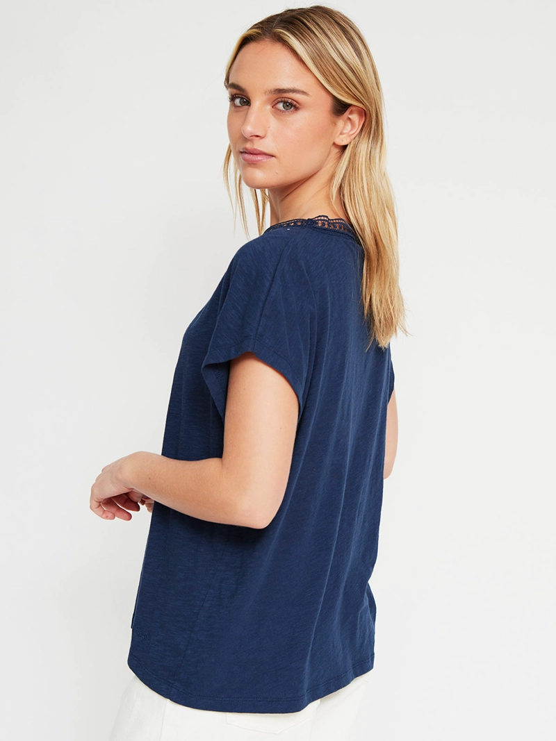 POLERA MUJER PEPE JEANS ALGODÓN CUELLO EN V - 2