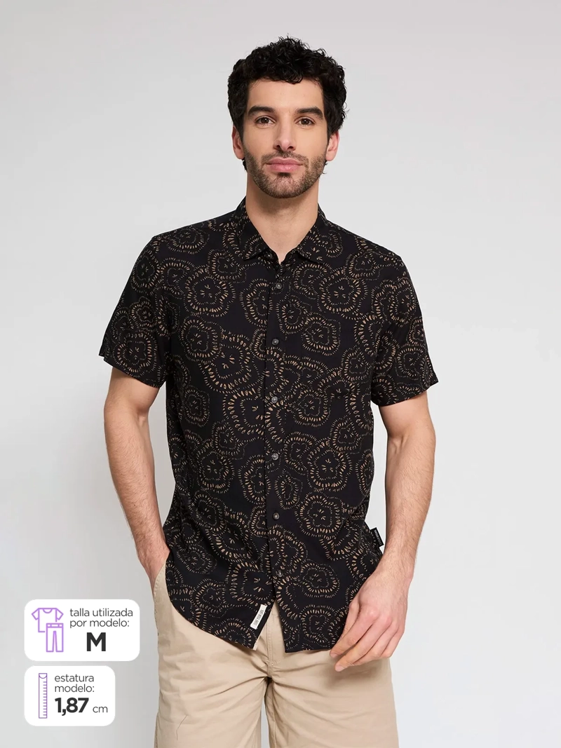 CAMISA HOMBRE CLOUDBREAK MANGA CORTA PRINT - 1