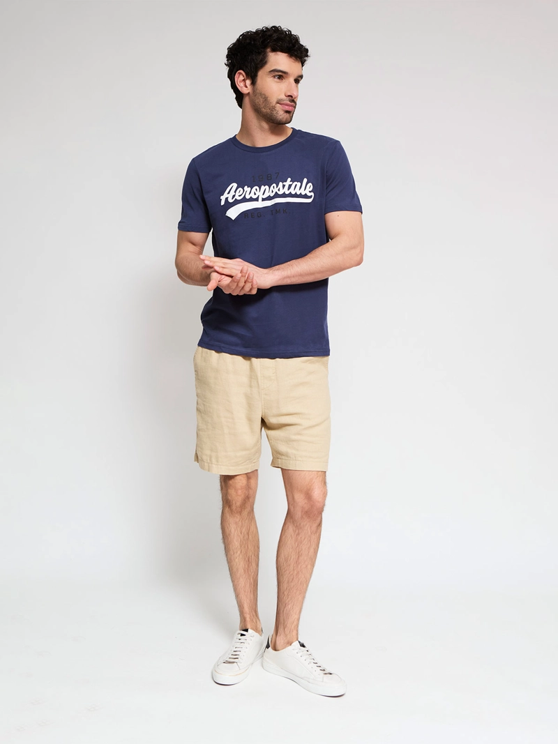 POLERA HOMBRE AEROPOSTALE ALGODÓN CUELLO REDONDO PRINT - 4