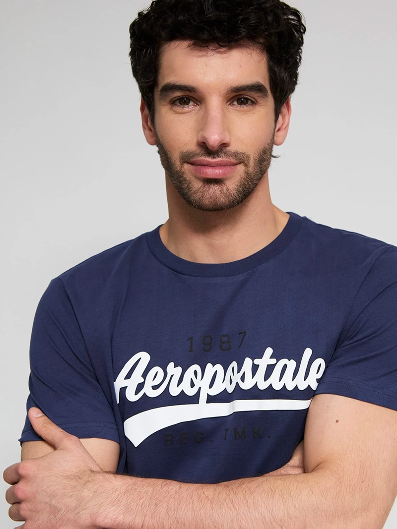 POLERA HOMBRE AEROPOSTALE ALGODÓN CUELLO REDONDO PRINT - 3