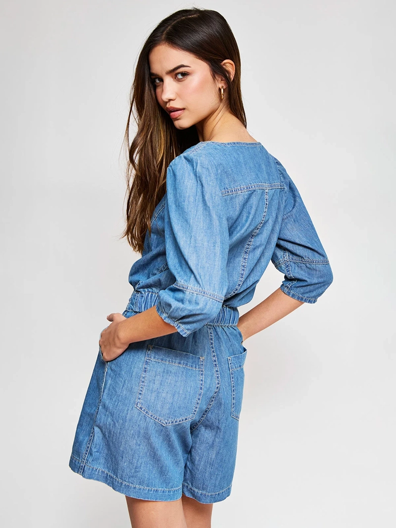 ENTERITO MUJER PEPE JEANS ALGODÓN DENIM - 2