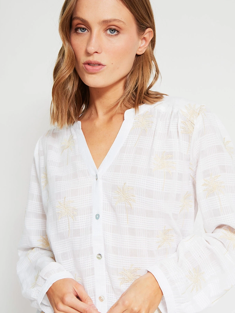BLUSA MUJER TATIENNE ALGODÓN MANGA LARGA - 3