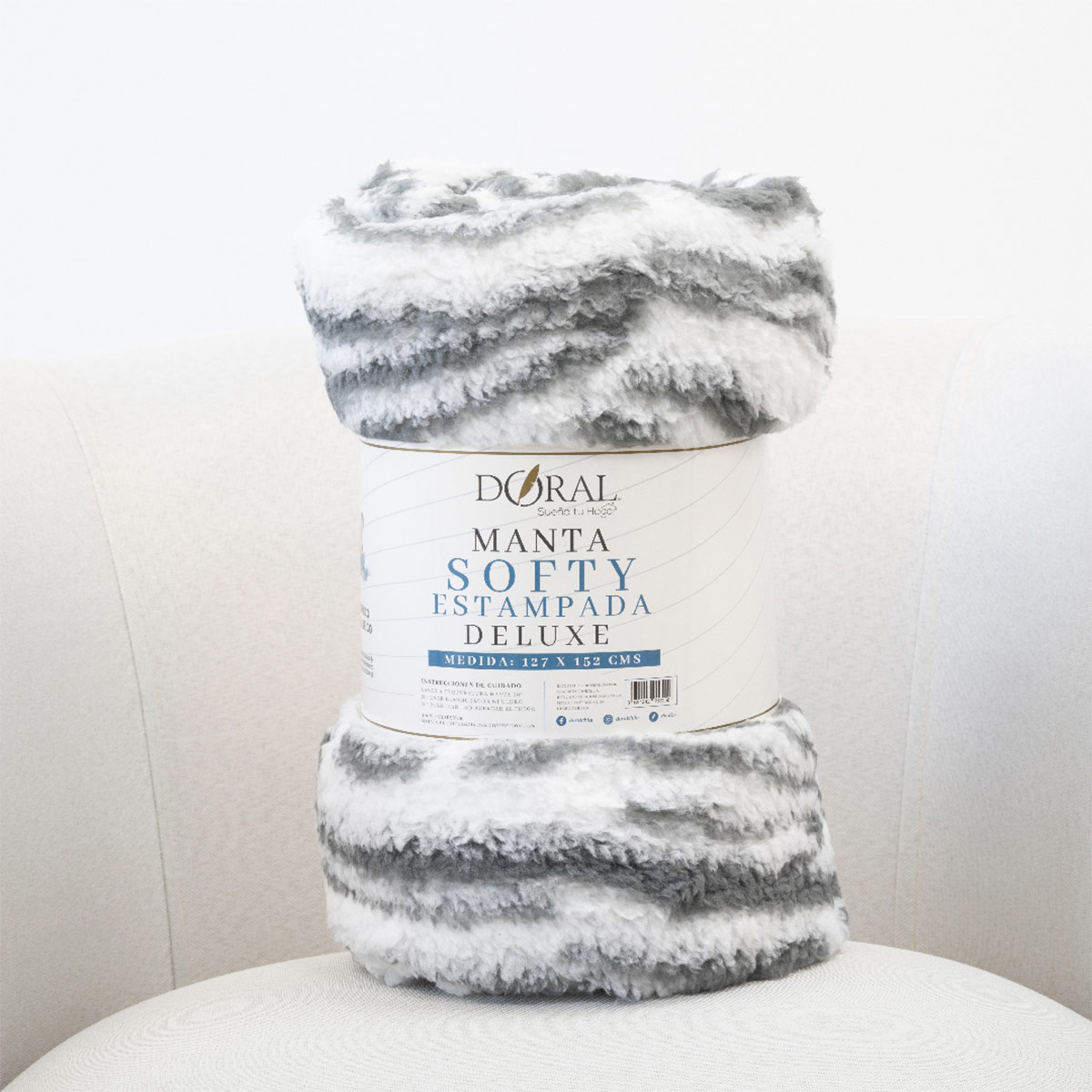 MANTA DORAL SOFTY ESTAMPADA CORAL - 4