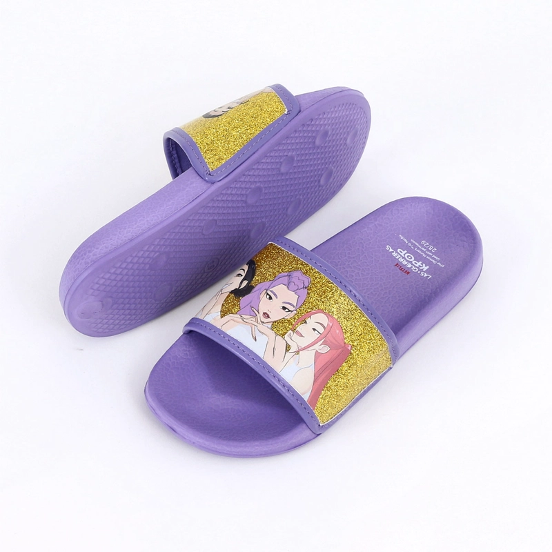SANDALIAS PLAYERAS NIÑA KPOP DEMON HUNTERS LILA - 3