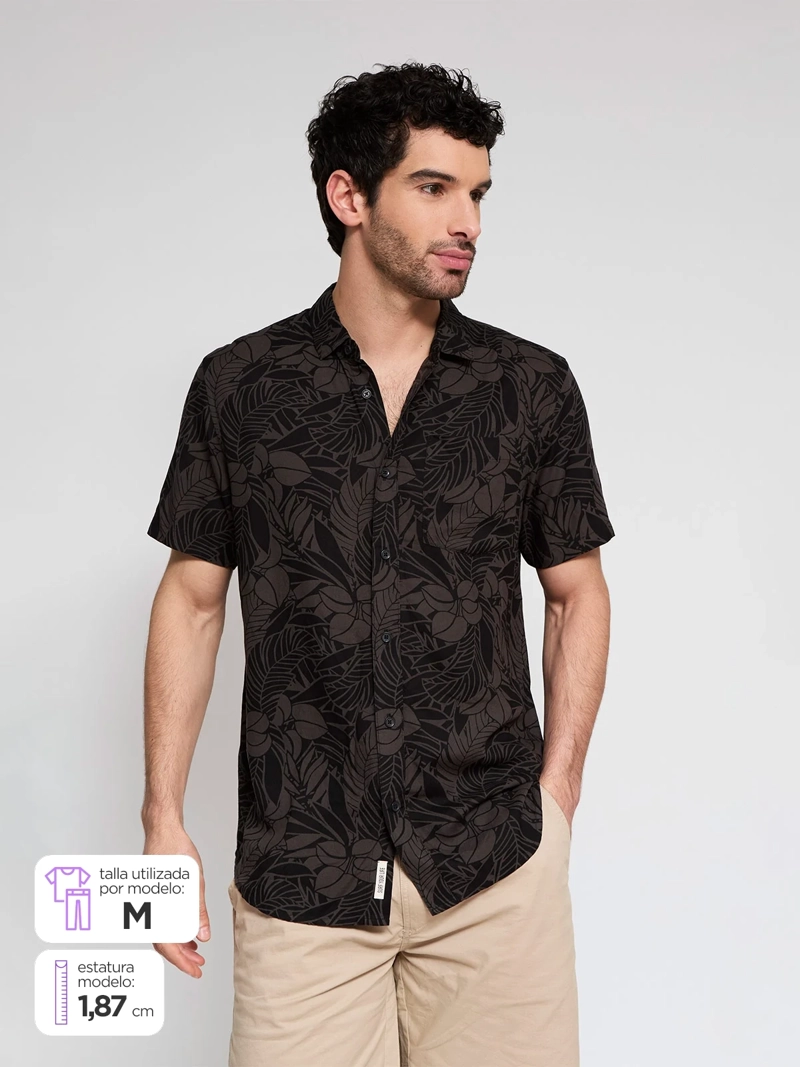 CAMISA HOMBRE CLOUDBREAK MANGA CORTA PRINT