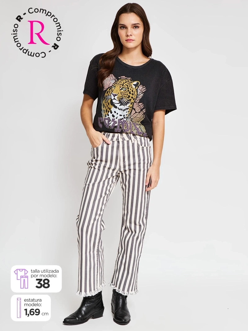JEANS MUJER BARBADOS ALGODÓN PRINT