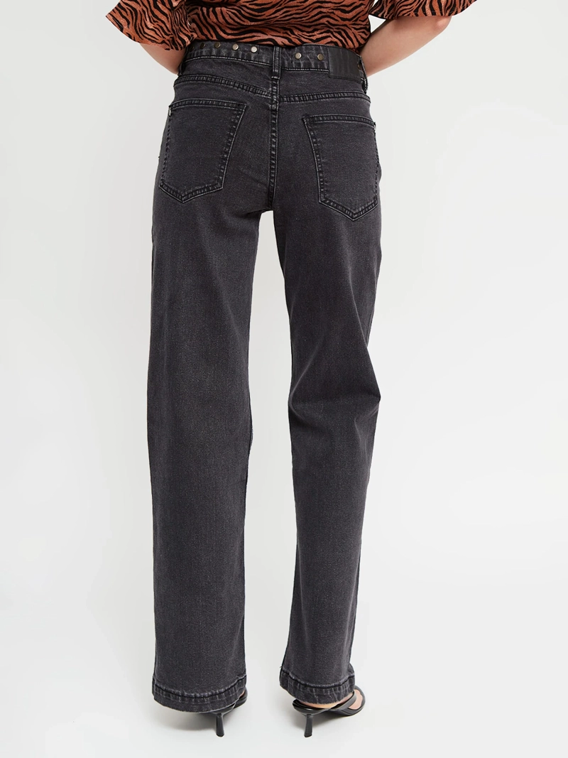 JEANS MUJER BARBADOS ALGODÓN FLARE TACHAS - 3