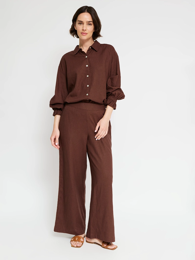 BLUSA MUJER TATIENNE LINO MANGA LARGA - 5