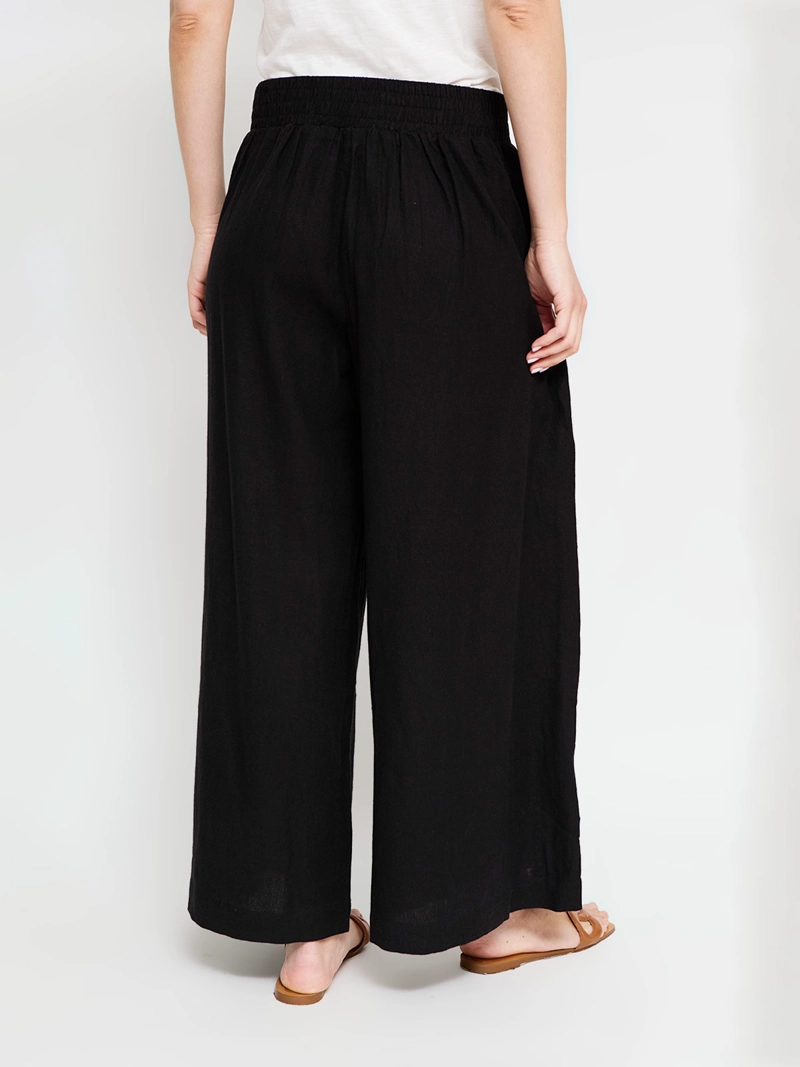 PANTALÓN MUJER TATIENNE LINO FLUIDO BOTONES - 3