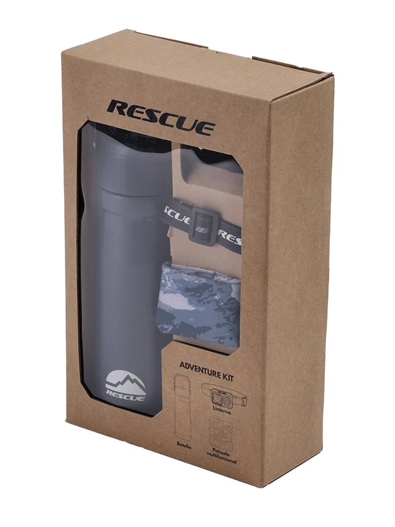 BOTELLA RESCUE ADVENTURE KIT + LINTERNA + PAÑUELO MULTIFUNCIONAL - 7