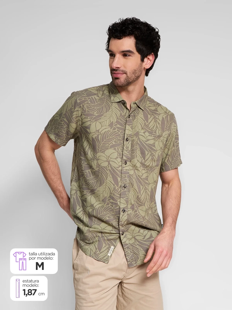CAMISA HOMBRE CLOUDBREAK MANGA CORTA PRINT - 1