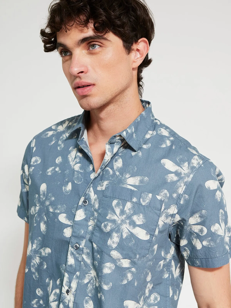CAMISA HOMBRE CLOUDBREAK ALGODÓN MANGA CORTA PRINT - 3