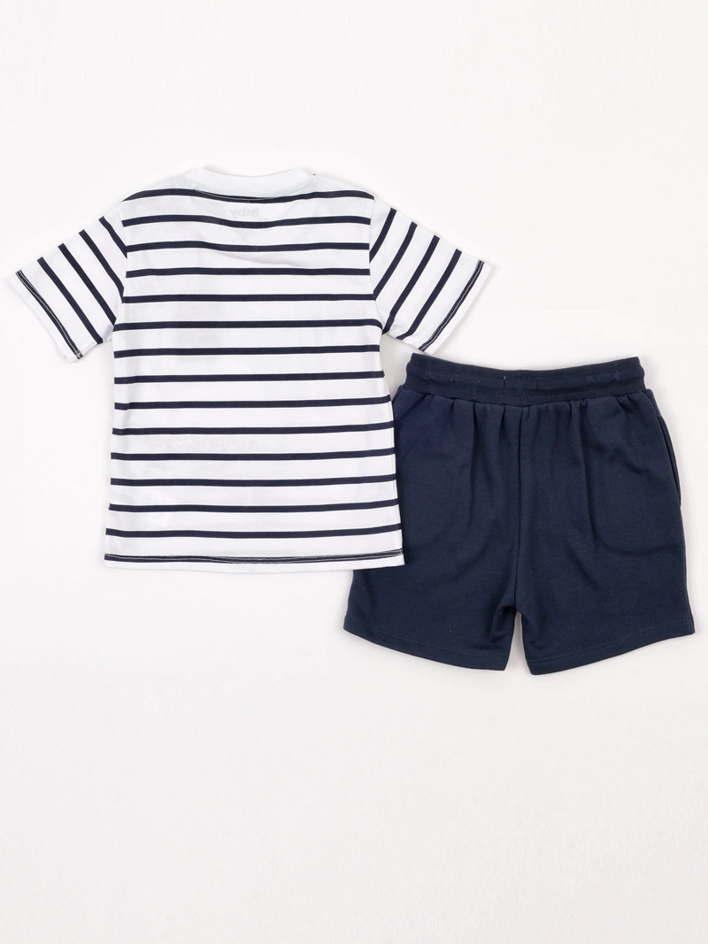 CONJUNTO POLERA + SHORT NIÑO BABY HARVEST ALGODÓN  - 4