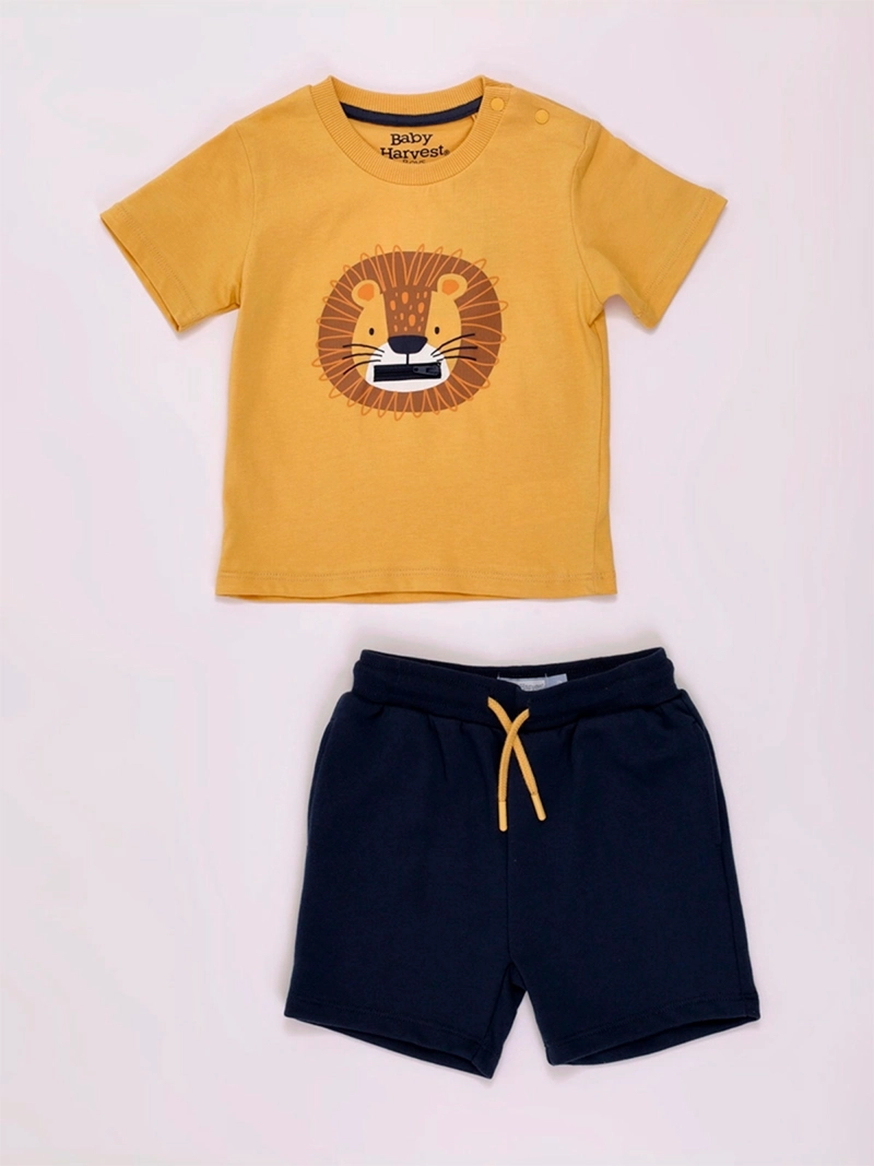CONJUNTO POLERA + SHORT NIÑO BABY HARVEST ALGODÓN  - 3