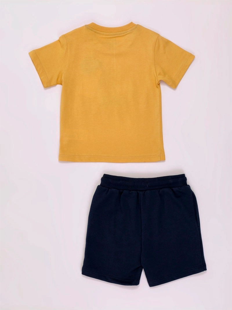 CONJUNTO POLERA + SHORT NIÑO BABY HARVEST ALGODÓN  - 4