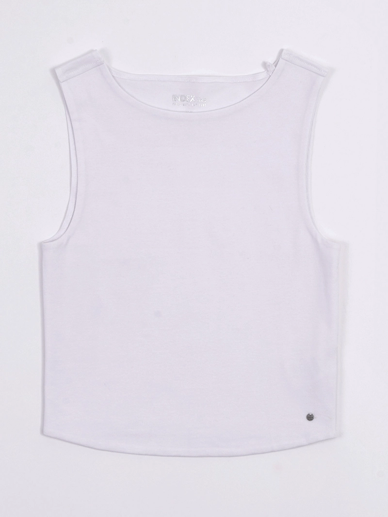 Polera niña Index Teen sin mangas algodón - 1