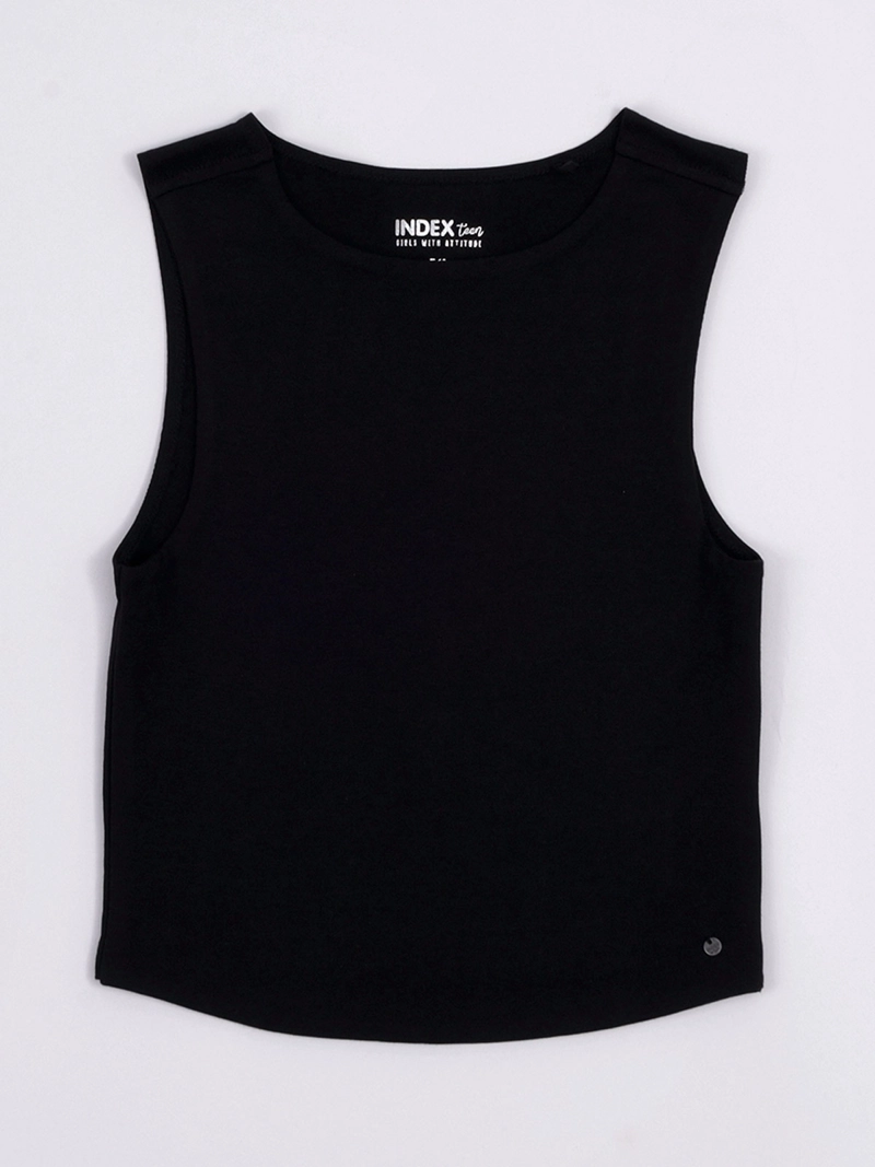 Polera niña Index Teen sin mangas algodón - 1