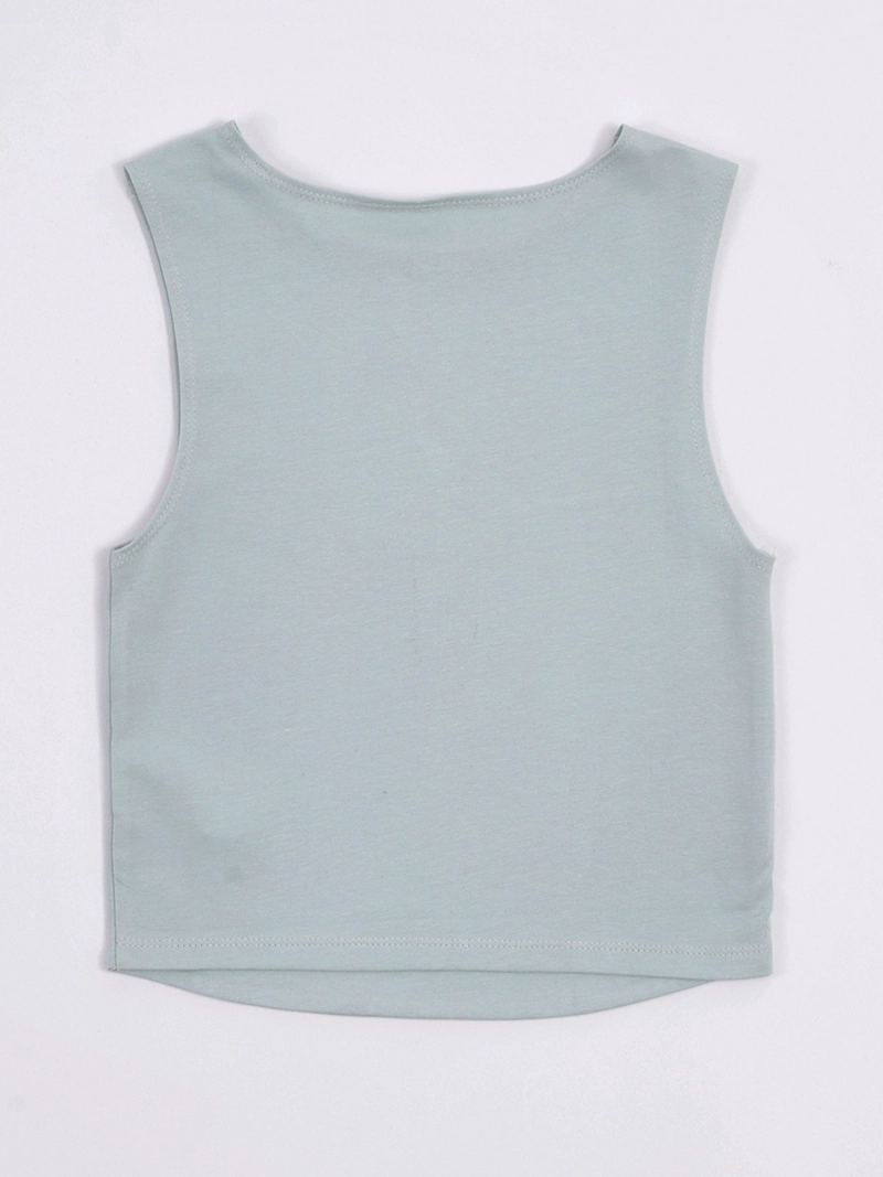 Polera niña Index Teen sin mangas algodón - 2