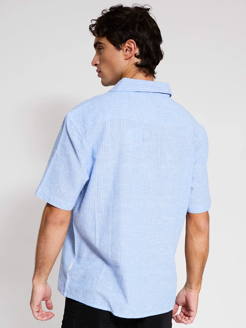 CAMISA HOMBRE ROBERT LEWIS ALGODÓN MANGA CORTA BOXY - 2