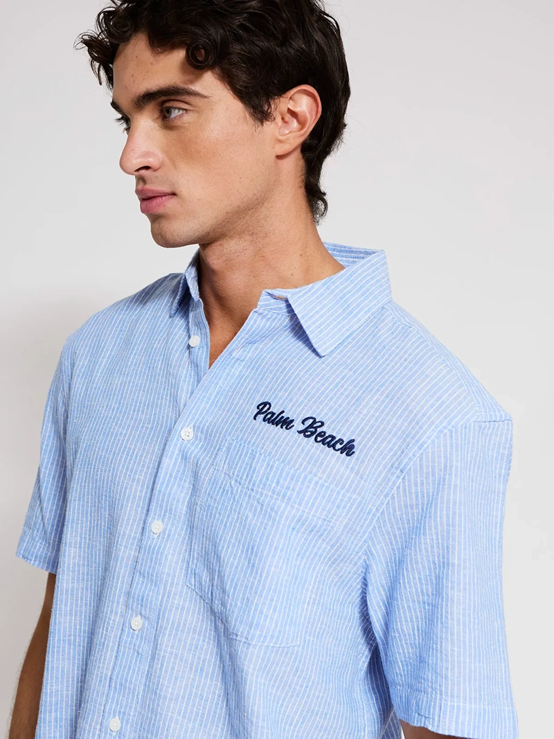 CAMISA HOMBRE ROBERT LEWIS ALGODÓN MANGA CORTA BOXY - 3