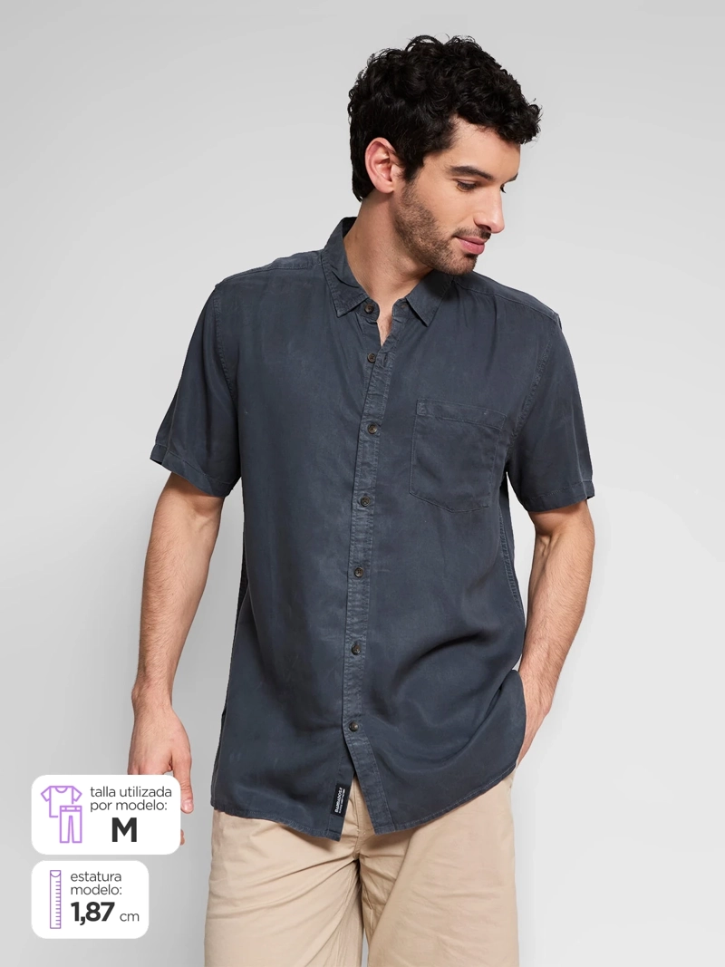 CAMISA HOMBRE BARBADOS LYOCELL MANGA CORTA - 1