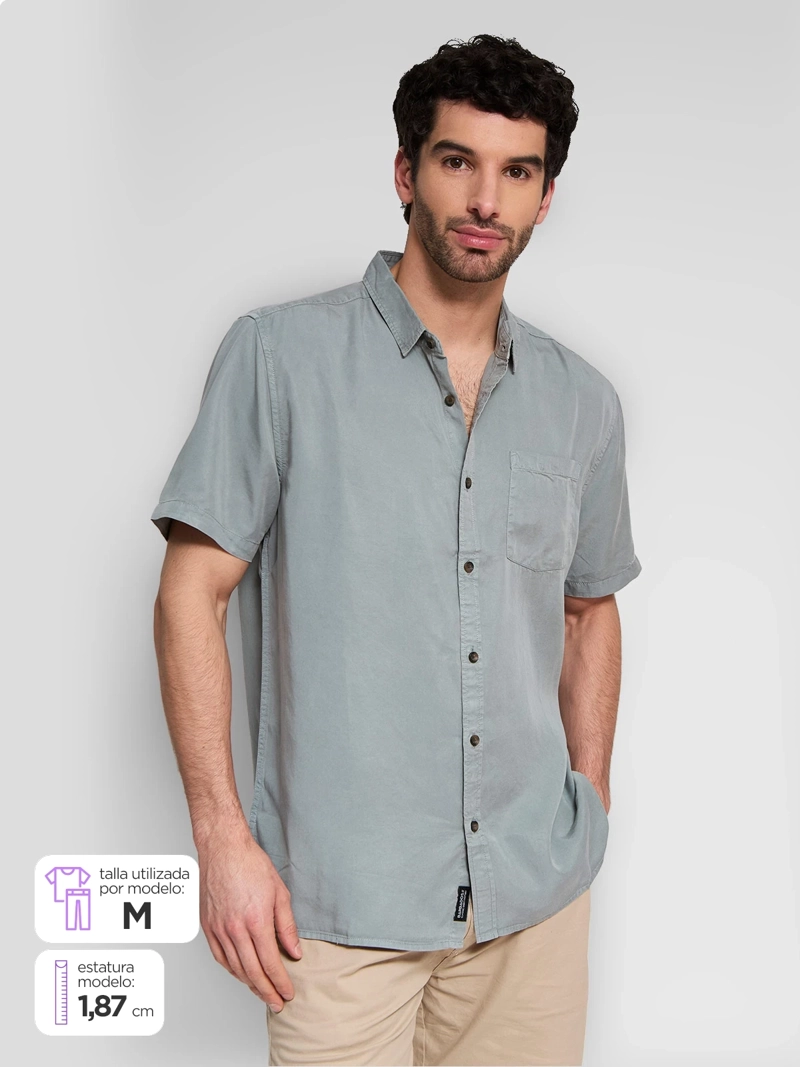 CAMISA HOMBRE BARBADOS LYOCELL MANGA CORTA - 1