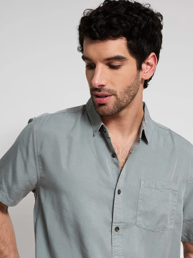 CAMISA HOMBRE BARBADOS LYOCELL MANGA CORTA - 3