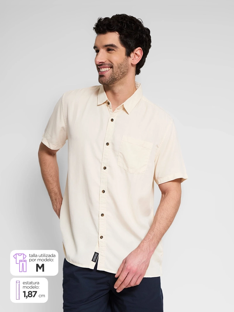 CAMISA HOMBRE BARBADOS LYOCELL MANGA CORTA