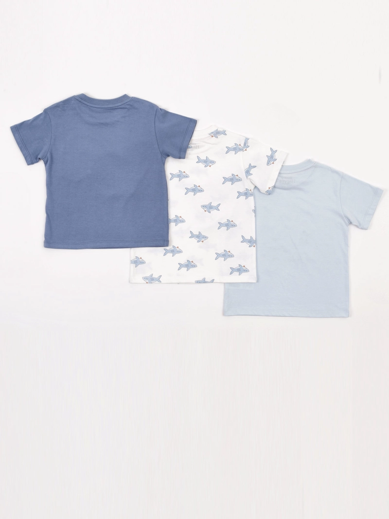 PACK X3 POLERA NIÑO BABY HARVEST ALGODÓN MANGA CORTA - 2